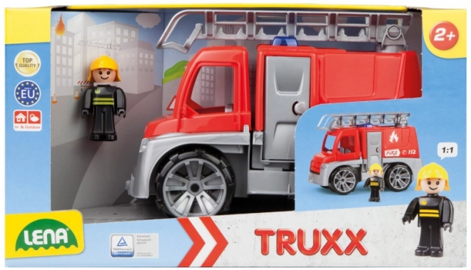 Vatrogasno vozilo Truxx plast 29cm s figuricom u kutiji 39x22x16cm 24m+