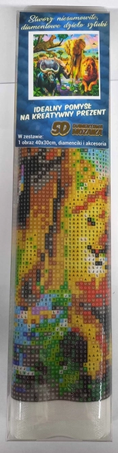 Norimpex Dijamantno slikanje Kraljevstvo životinja 30x40cm