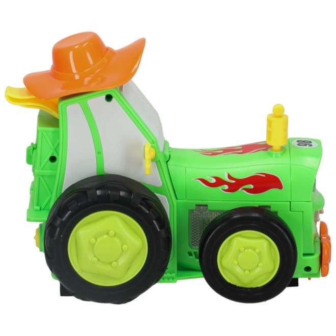 Zeleni skačući plesni traktor na daljinsko upravljanje
