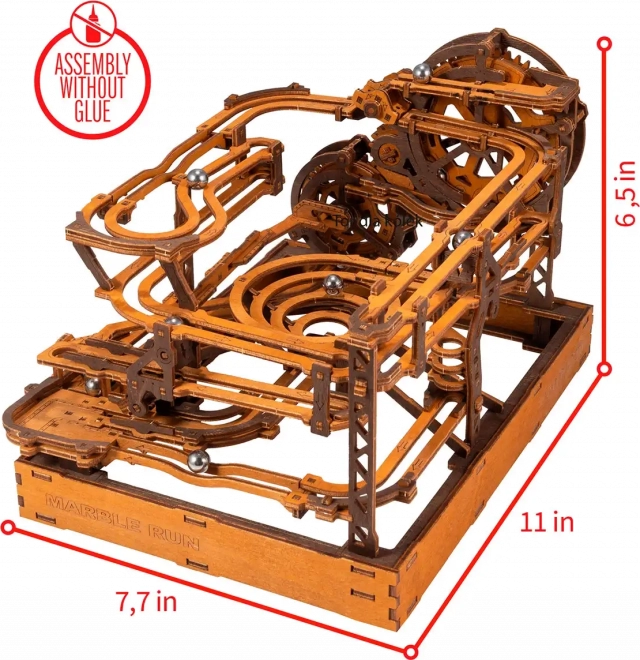 WOODEN CITY 3D drvene puzzle Staza za kuglice 265 dijelova