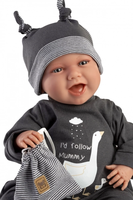 Llorens 74107 NEW BORN - realistična beba lutka sa zvukovima i mekim platnenim tijelom - 42 cm