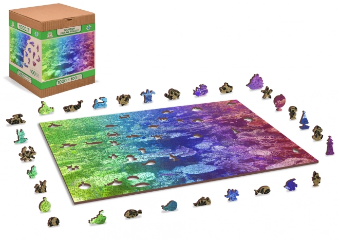 Drvena slagalica Wooden City Koraljni greben 2u1, 1000 komada EKO
