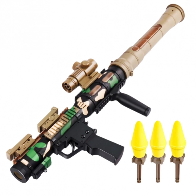 Vojni set s bazukom RPG i zaštitnom kacigom