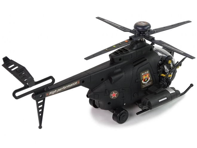 Vojni helikopter s krilima i svjetlosnim efektima na baterije