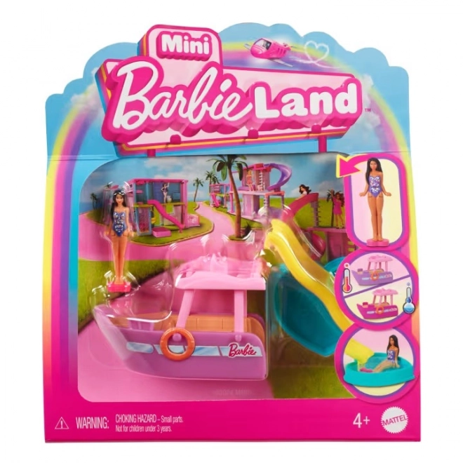 Mini BarbieLand set s Barbie figurom i vozilom