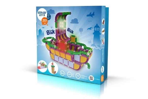 Konstrukcijski set SEVA City – Brod sa svjetlima