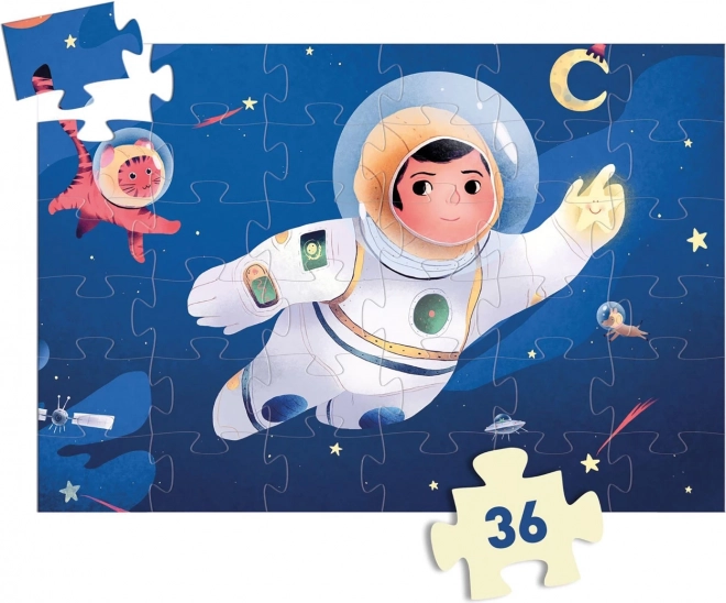 Puzzle Astronaut na Mjesecu 36 dijelova