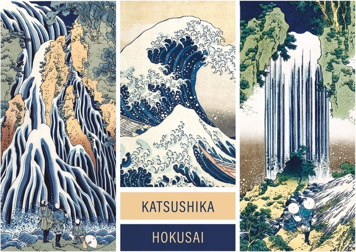 Umjetničke Puzzle: Kolaž Katsushika Hokusai 1000 dijelova