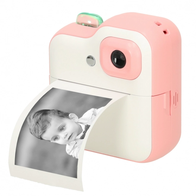 Dječji instantni fotoaparat s termalnim tiskom 24MP s 1GB memorije – ružičasti