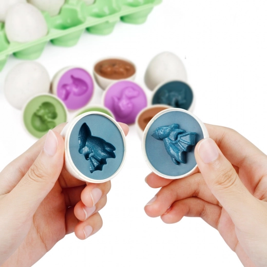 Edukativni set jaja Dinosaur Jigsaw Sorter 12 dijelova