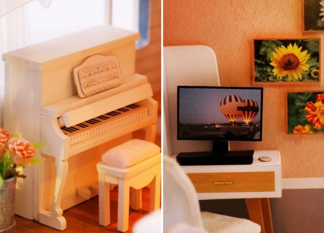 Dvadeset miniatura kućica Kuća šarene glazure