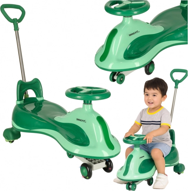 Zelena vozeća igračka Swing Fix za djecu
