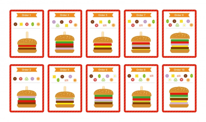 Drvena burger restoran WOOPIE GREEN za djecu