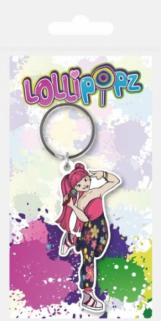 Gumeni privjesak za ključeve LOLLIPOPZ ružičasti