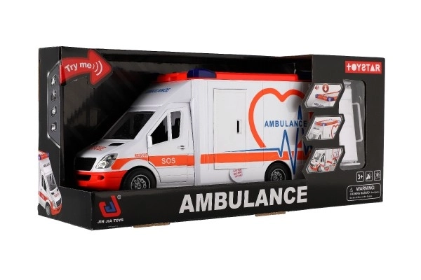 Igračka Ambulantna Kolica Plastika 28cm s Nosila i Zamajcem sa Svjetlom i Zvukom