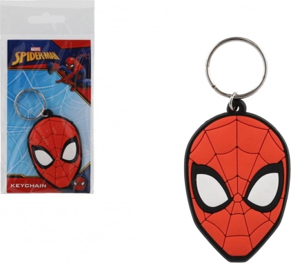 Gumeni privjesak za ključeve Spiderman – glava 7 cm