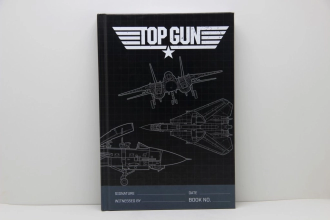 Premium bilježnica s crtama A5 s motivom TOP GUN