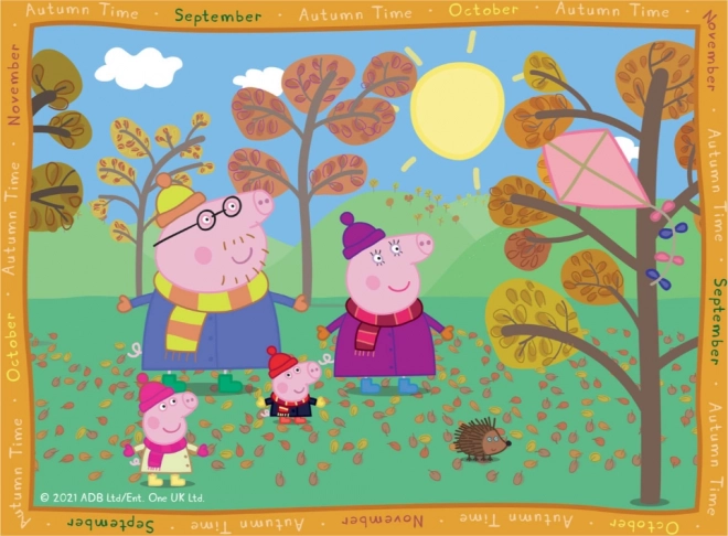 Puzzle Ravensburger Peppa Pig – godišnja doba 4u1 (12–24 dijela)