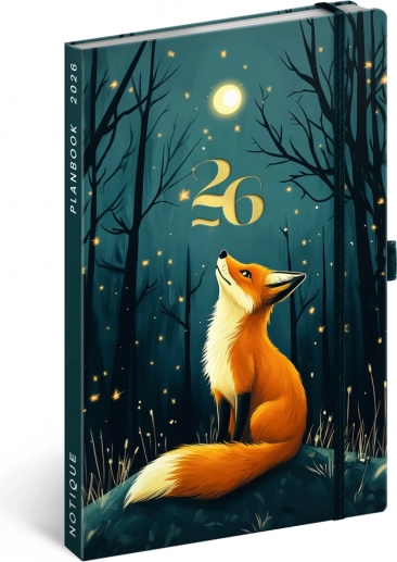Dijar i bilježnica PLANBOOK Lisica 2026