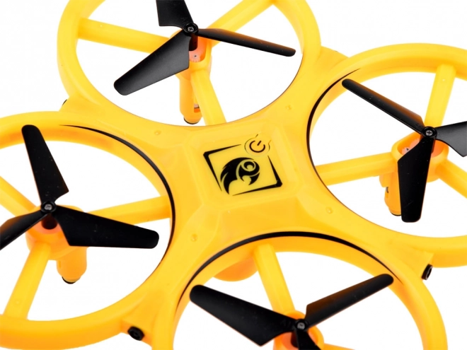 Dron upravljan gestama rukama + daljinsko upravljanje Kvadrakopter RC0573 – Žuta
