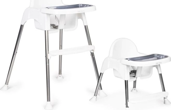 ECOTOYS Dječja Stolica 2u1 bijela