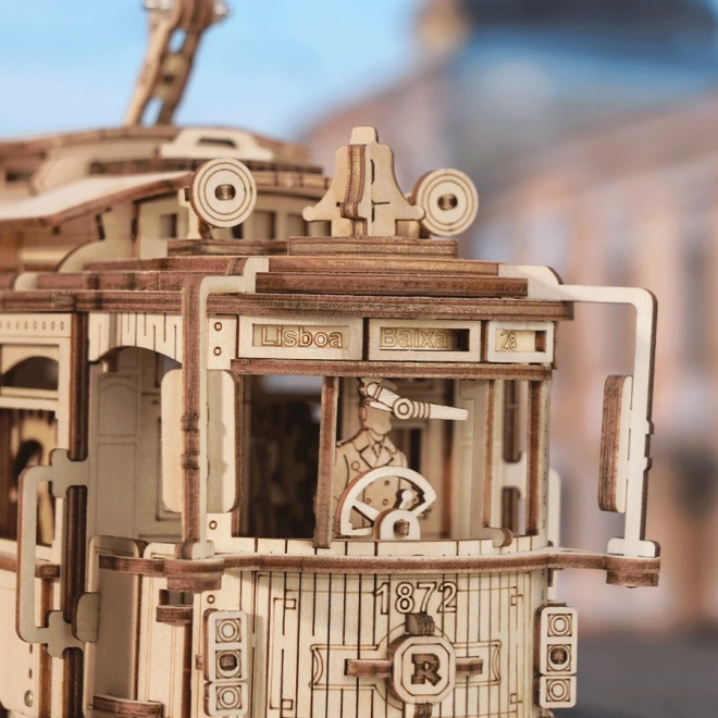 RoboTime 3D drveni mehanički puzzle Tramvaj