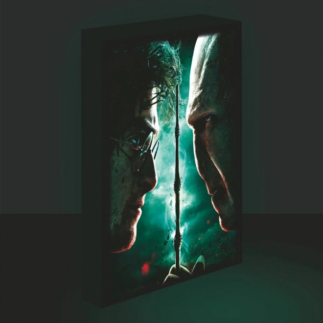 Slika s LED osvjetljenjem 30x40, Harry Potter - Harry protiv Voldemorta