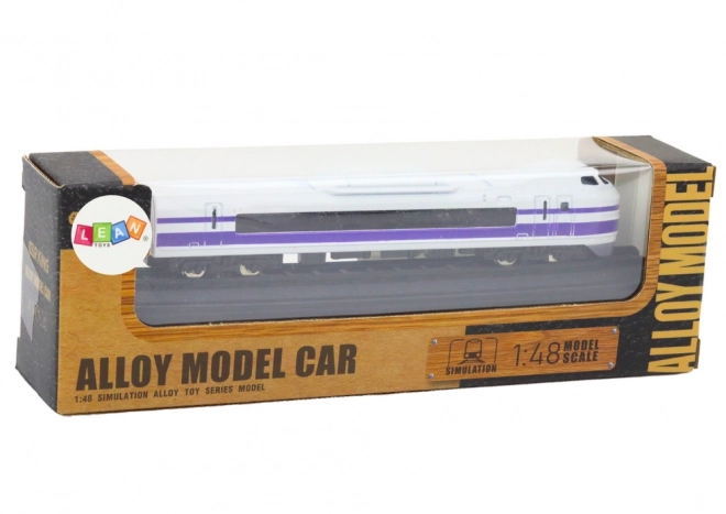 Model Kolekcionarski Vagon Vlaka 1:48 Metalni bijelo-ljubičasti