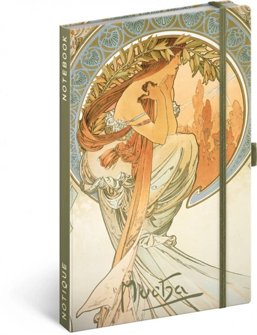 NOTIQUE Bilješke Alfons Mucha – Poezija, povezane, 13 x 21 cm