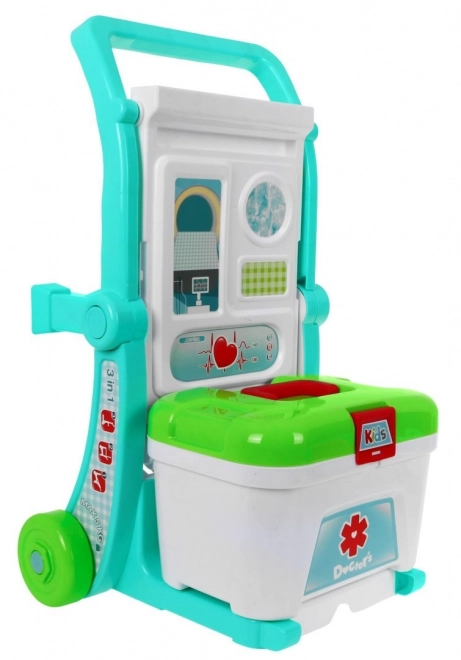 Prijenosni medicinski kabinet za djecu 3+ Kofer + stol + 2 vrste kolica + pribor