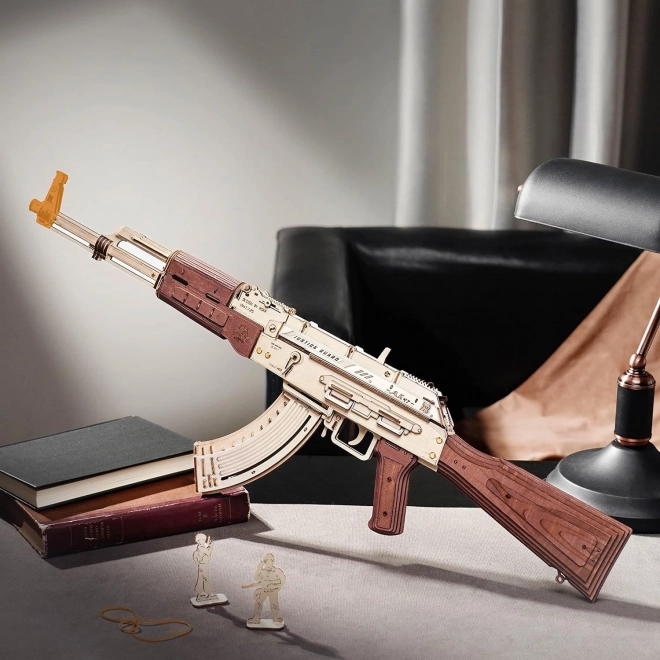 RoboTime 3D Drvene mehaničke slagalice Napadačka puška AK-47