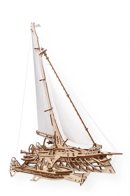 Ugears 3D puzzle - Drveni Trimaran Merihobus 237 dijelova