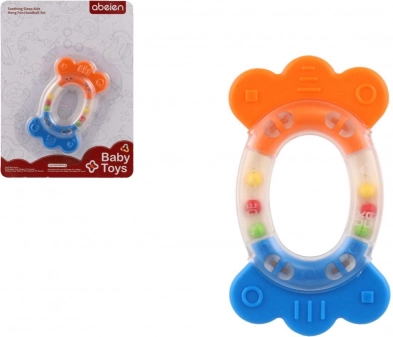 Zvečkica i grickalica oval plastika silikon