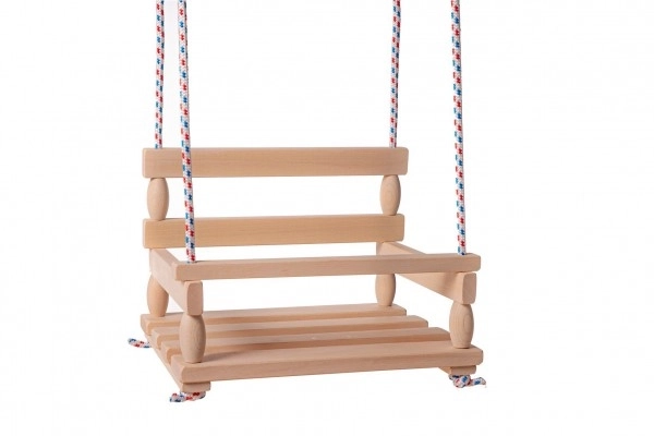 Ljuljačka drvo prirodna 38x30cm nosivost 80kg u vrećici