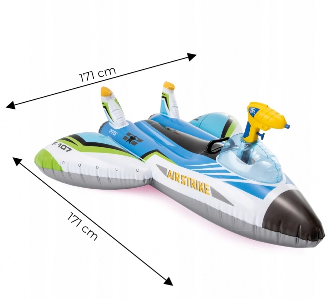 Nafukavion s vodenim topom, zelena INTEX 57536