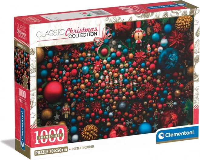 CLEMENTONI Puzzle Impossible: Božić 1000 dijelova