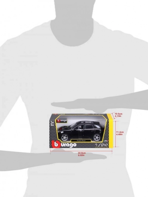 Bburago 1:24 Porsche Macan crne 18-21077