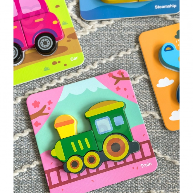 Woopie drvene puzzle vozila Montessori FSC
