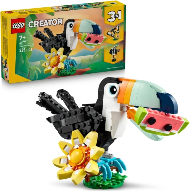 creator 3-u-1: tropski tukan – građevni set 3 u 1