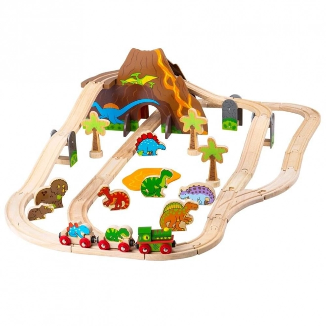 Bigjigs Rail Drvena vlakodraha dinosauri