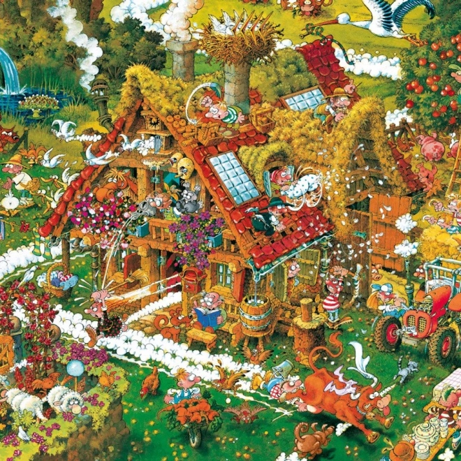 Heye Puzzle Cartoon Classics: Vesela farma 1000 dijelova