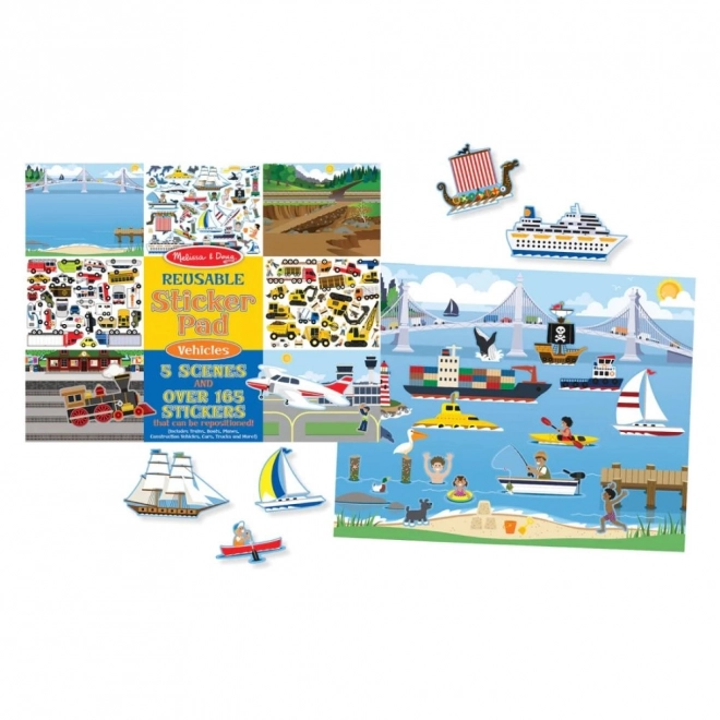 Melissa & Doug - višekratne naljepnice Vozila
