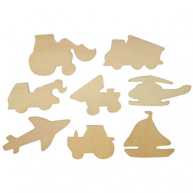 Bigjigs Toys Predlošci za crtanje prometnih sredstava