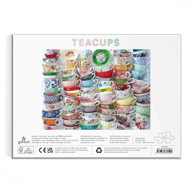 Puzzle Čajne šalice 1000 komada