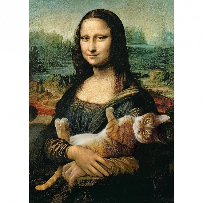 Puzzle Mona Lisa s mačkom Murčekom, 500 dijelova