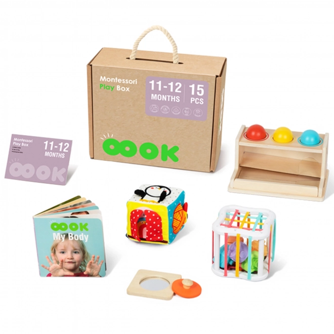 Edukativna kutija montessori XXL 5u1 za bebe 11-12 mjeseci