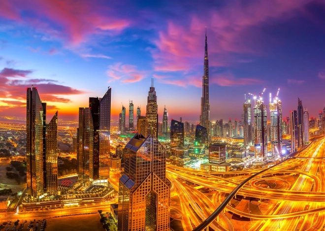 ENJOY puzzle svitanje nad Dubaijem – 1000 dijelova