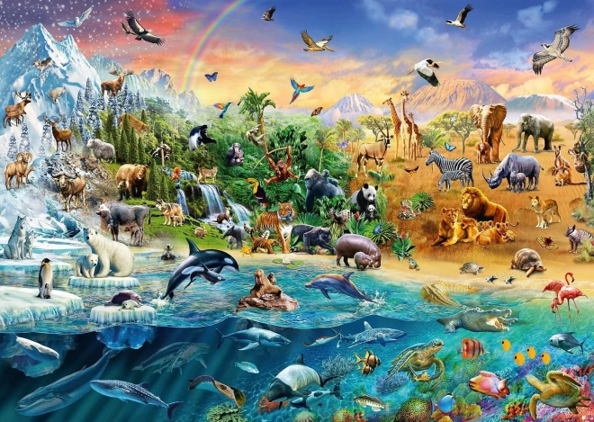 Puzzle Kraljevstvo životinja 1000 dijelova