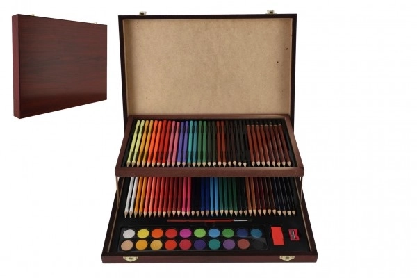 Set za slikanje Art kutija u drvenom kovčegu - 91 komad
