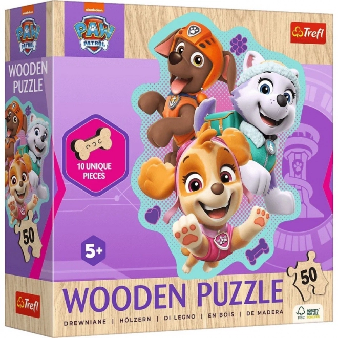 Drvene puzzle Psići u ophodnji 50 dijelova